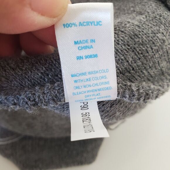 Port & Company Beanie Wolf Embroidered Acrylic Gray - Picture 5 of 5